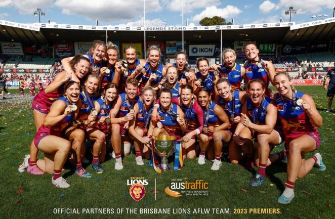 Congratulations Brisbane Lions AFLW 2023 Premiers Austraffic congratulations-brisbane-lions-aflw-2023-premiers-austraffic