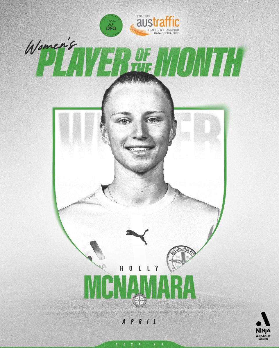 Holy McNamara Austraffic PFA winner April 2025
